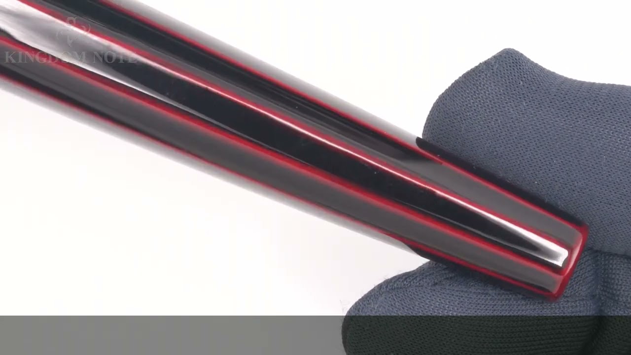 NAKAYA 中屋万年筆 万年筆 ライター 十角ST ポータブル 黒溜 軟細字 (ロジウムクリップ/ペン先)