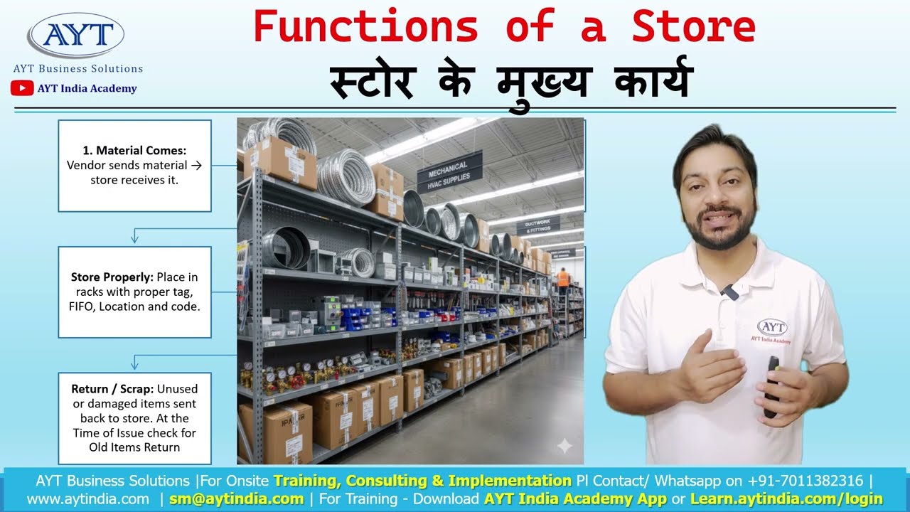 Store Department Process Flow and Work Explained | Store Keeper Training in Hindi