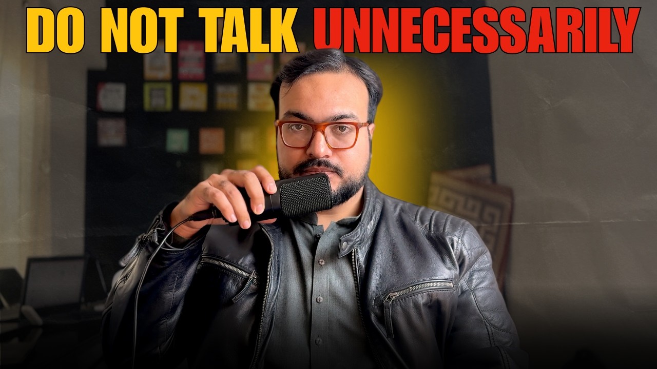 DO NOT TALK UNNECESSARILY | POWER OF SILENCE | Saqlain Asghar