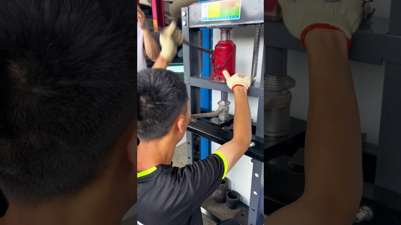 20 Ton Hydraulic Press, H-Frame Hydraulic Garage/Shop Floor Press With Stamping Plates #carrepair