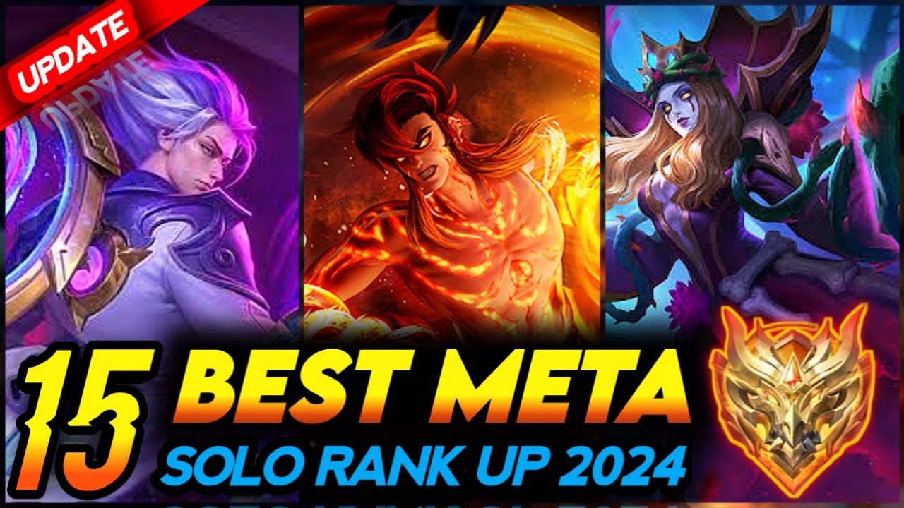 TOP 15 META HEROES TO SOLO RANK UP 2024 (S31 UPDATE) - Mobile Legends Tier List