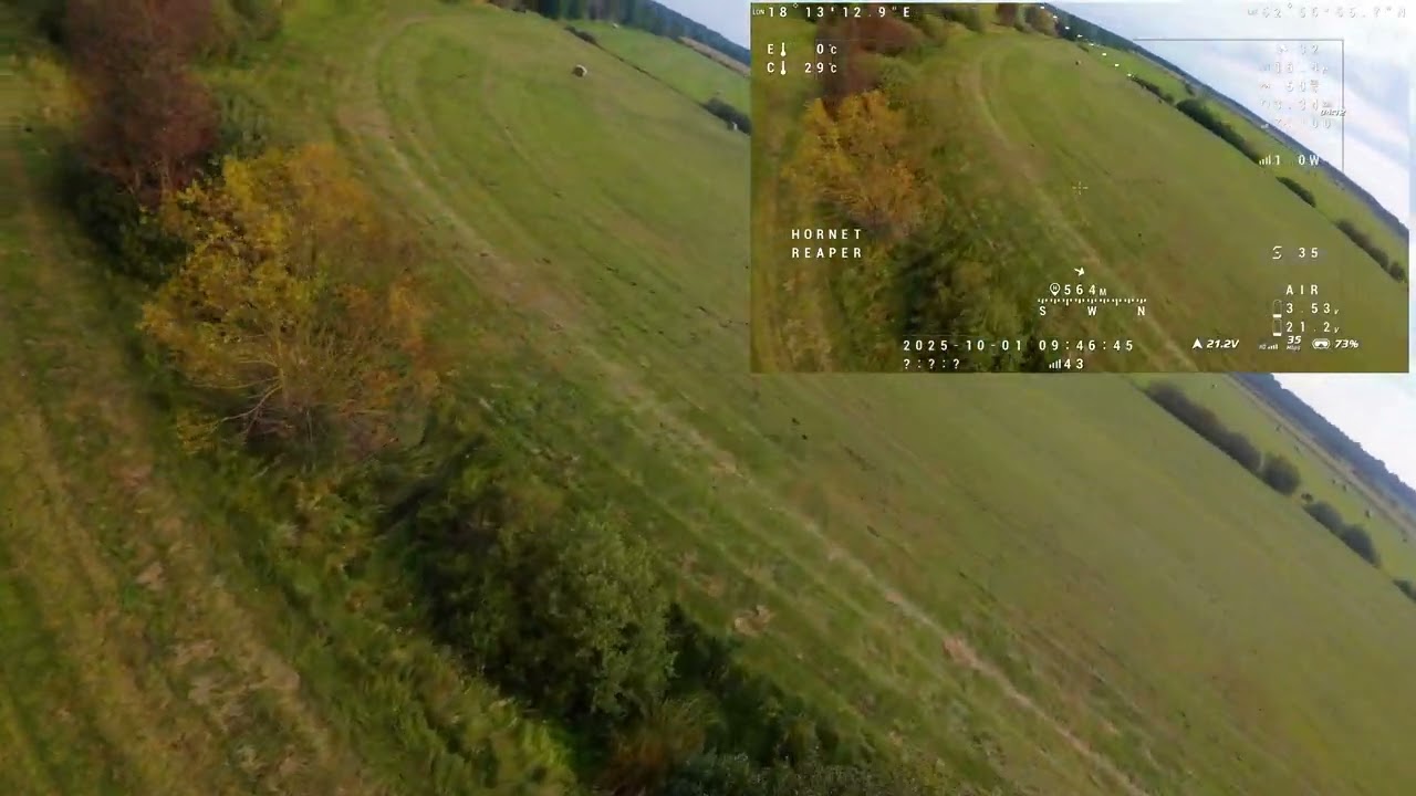 Lot dronem na małej baterii 1800mah