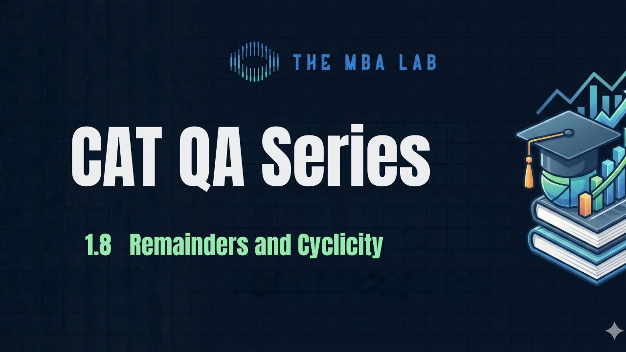 1.8 | Remainders and Cyclicity | CAT QA #catquant #numbersystem #mbaentrance