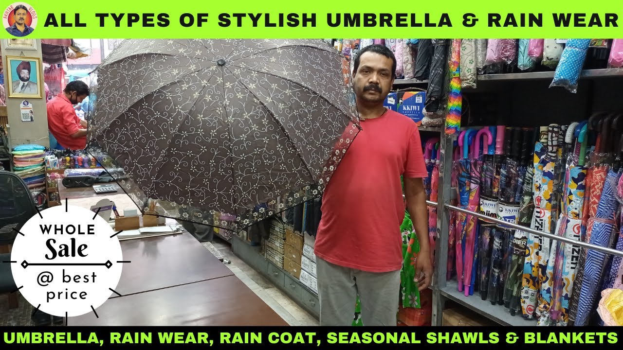 All Kinds of Umbrella Wholesale | Raincoat, Umbrellas & Rainwear Wholesale Market Kolkata
