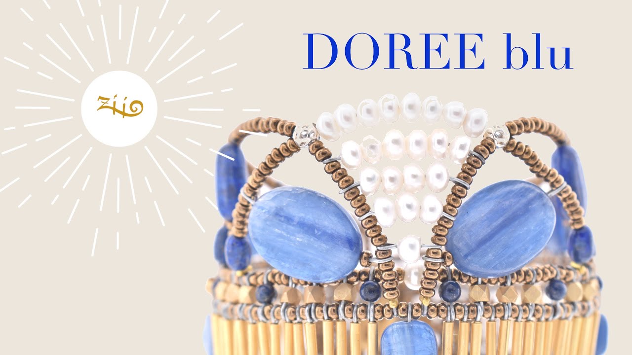 Bracelet Doree Blu Kyanite