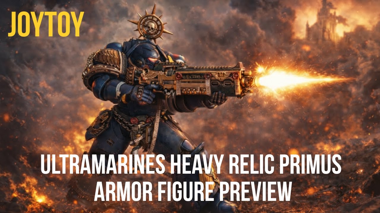 Preview of Ultramarines Heavy Relic Primus Armor Spacemarine 2 figure from Joy Toy