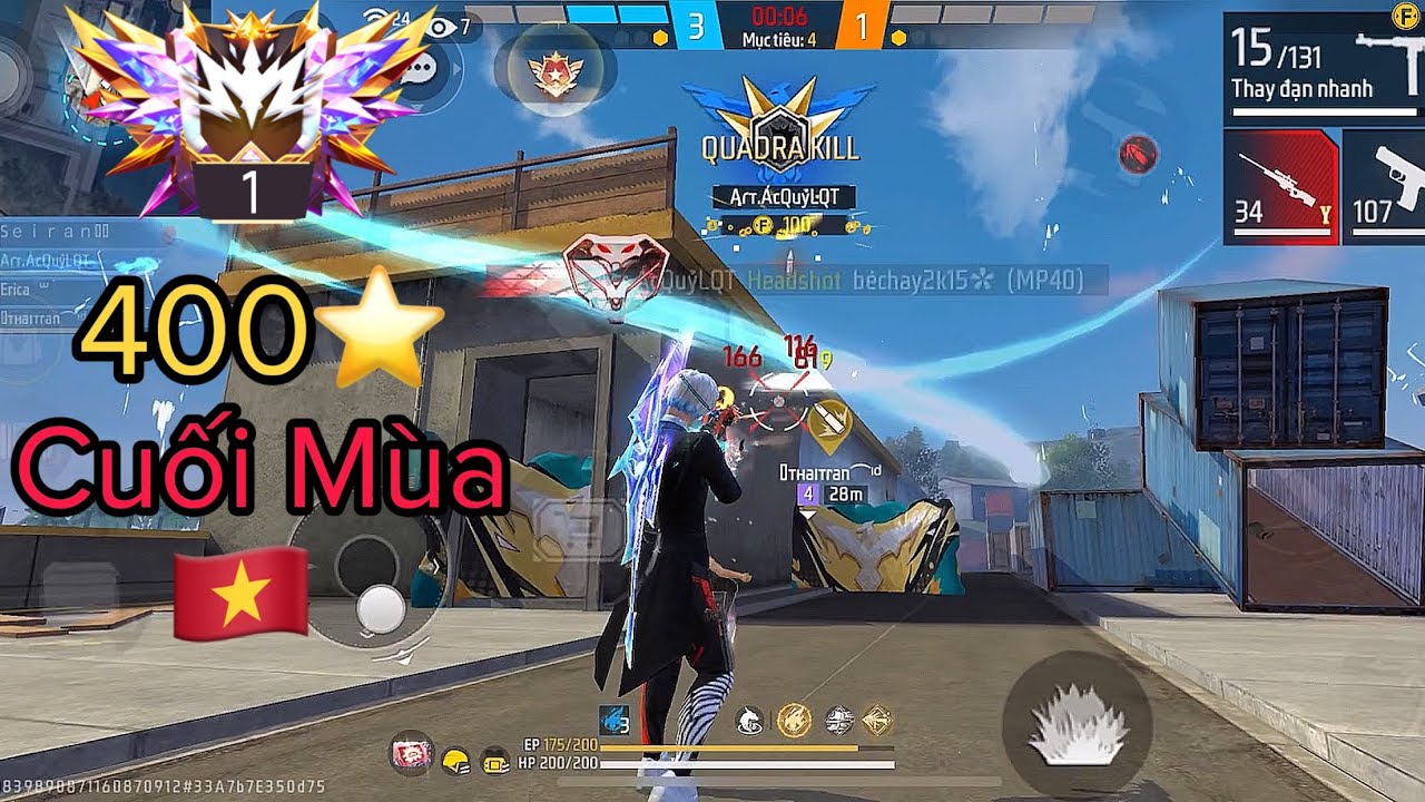 HighLigh C&acirc;n 4 Rank Th&aacute;ch Đấu 400⭐️ Cuối M&ugrave;a | LQT FF🇻🇳