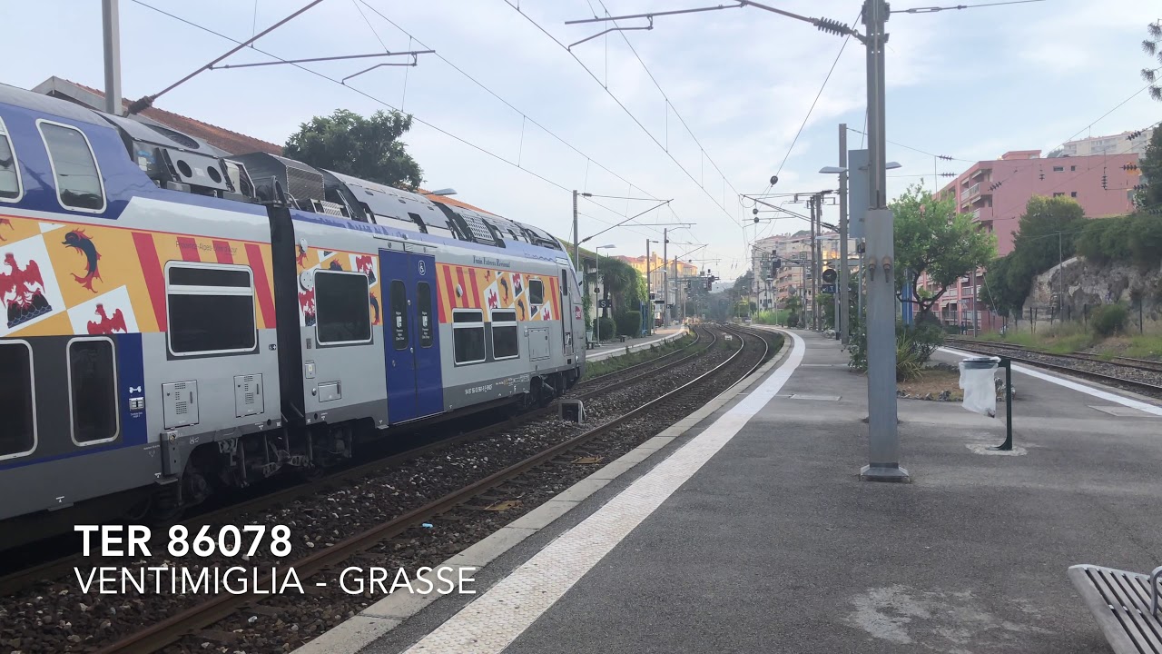 Spot ferroviaire des samedi 6 et dimanche 7 juillet 2019 à Menton (4K)