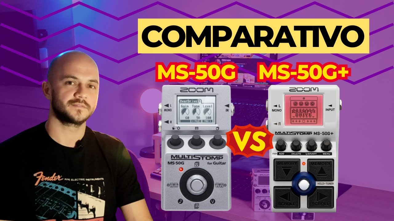 Comparação entre Zoom MS-50G e MS-50G+ | Duelo dos Multi Stomps MS50G e MS50G+
