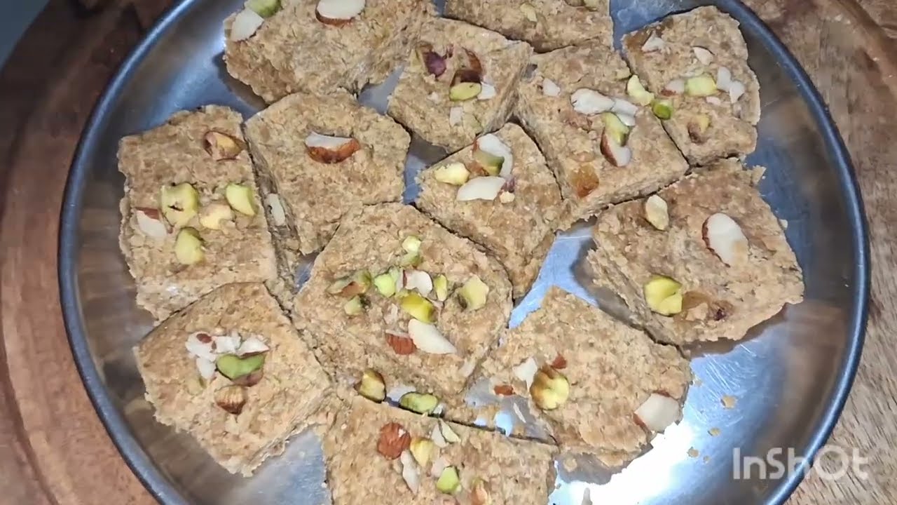तिल और  बादाम  से बनी  बर्फी  कि recipe video/Youtube/Anita mishra 