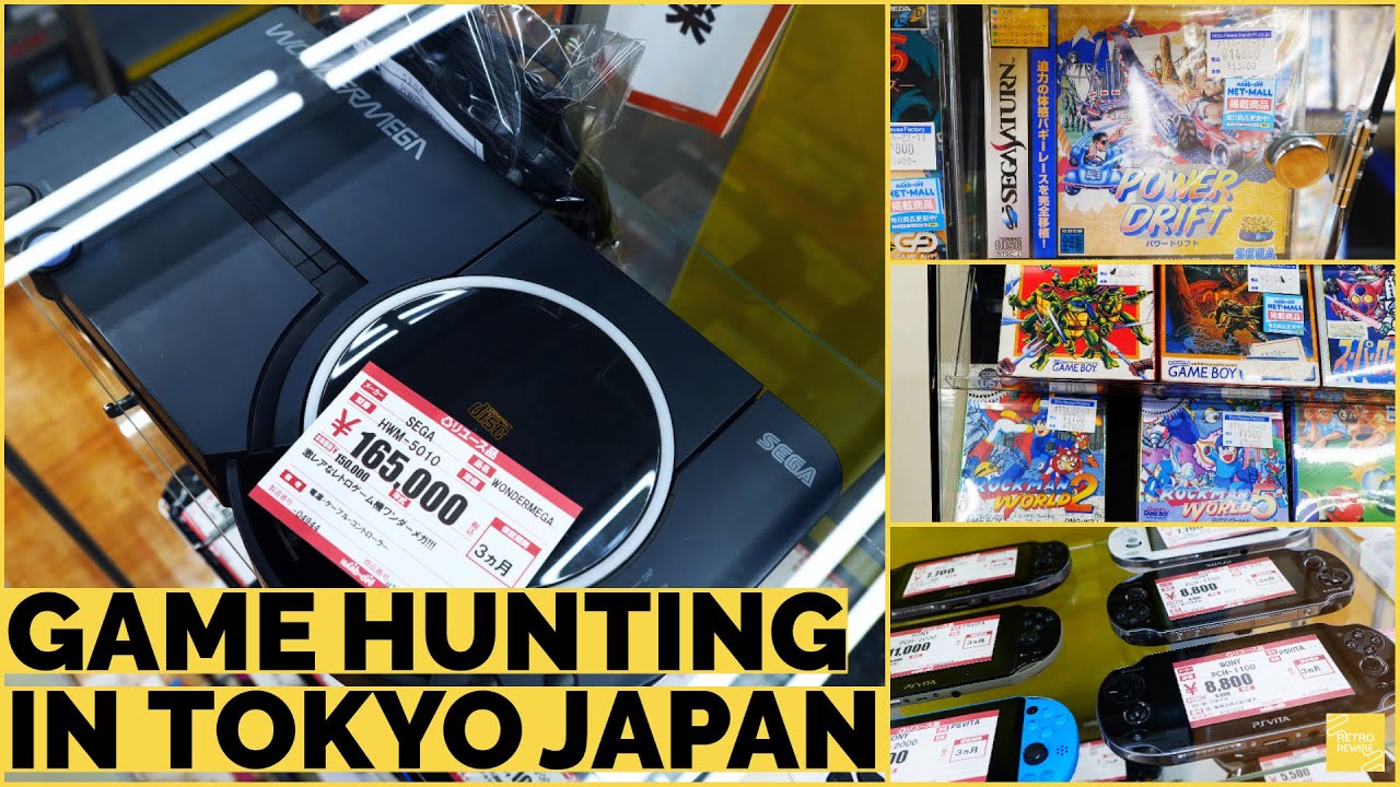 Retro game hunting in Tokyo Japan, featuring the JVC SEGA Wondermega!!