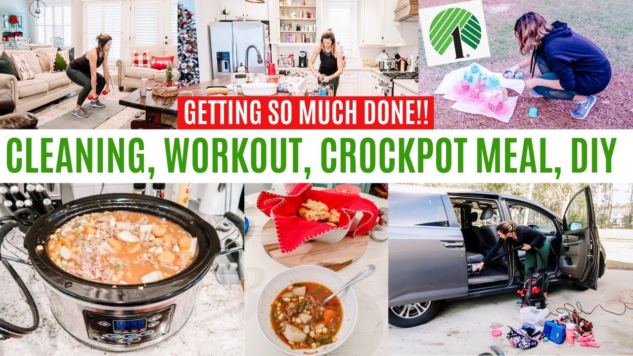 CLEANING, COOKING, WORKOUT // CLEANING MOTIVATION // SPEND THE DAY WITH ME Amy Darley