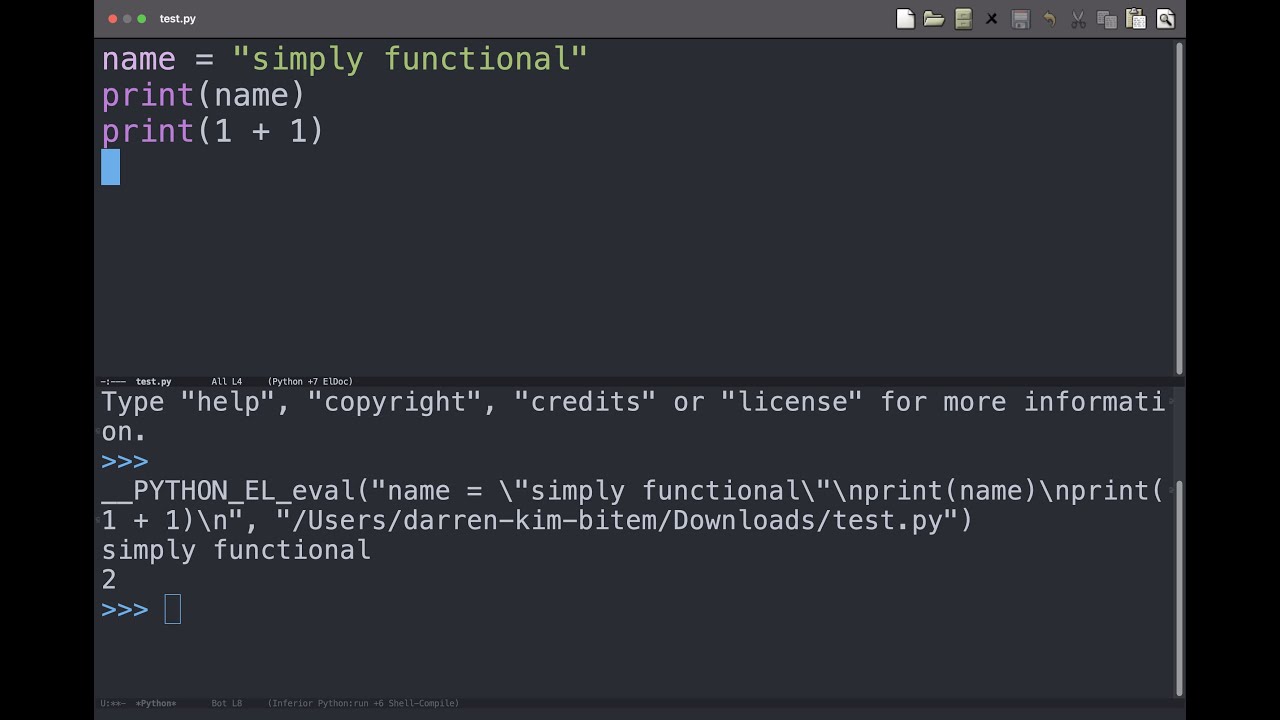Set up Emacs for Python from Scratch