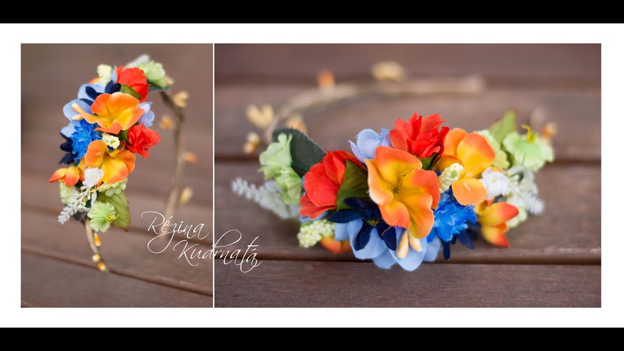 Letní květinová čelenka / flowers headband | jak si vyrobit květinovou čelenku