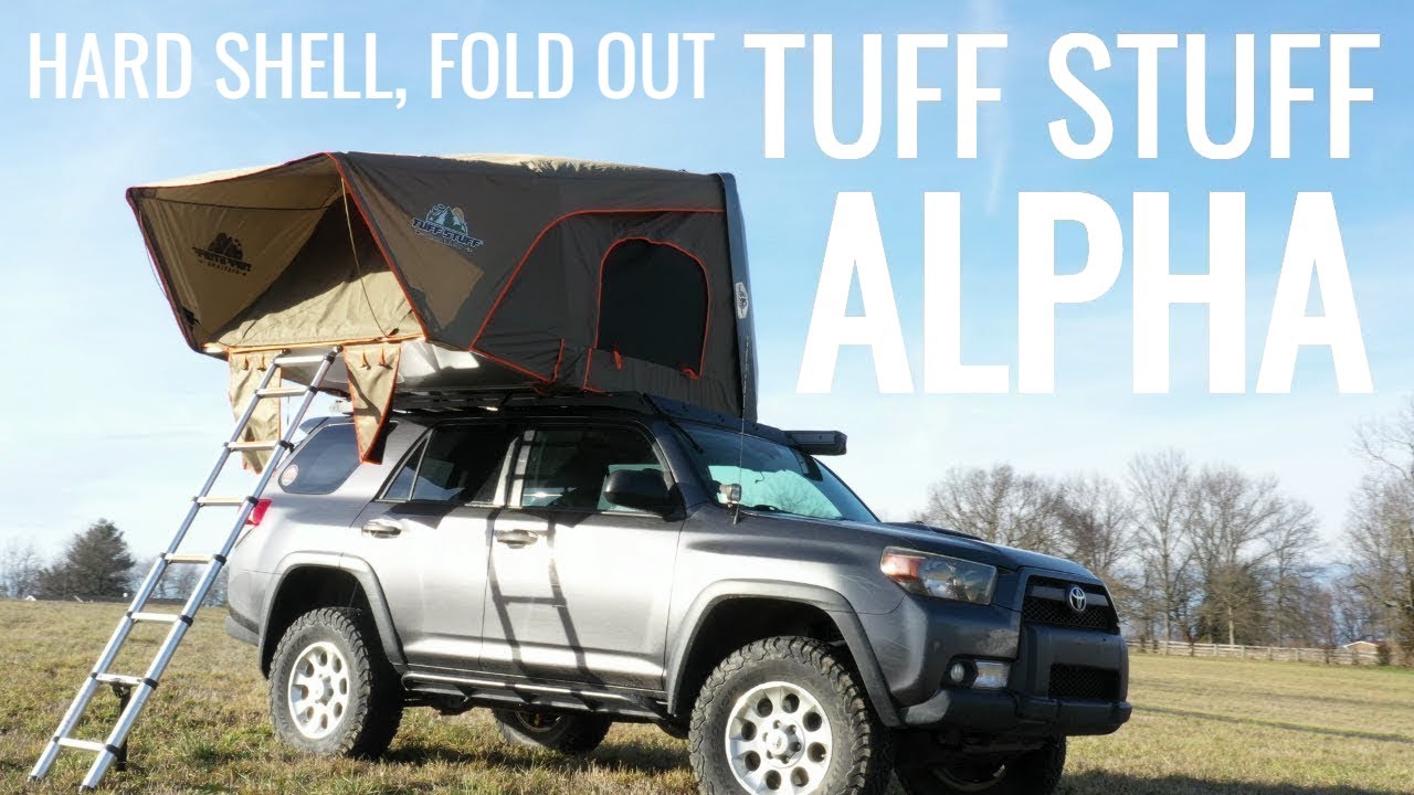 Tuff Stuff Alpha hard shell roof top tent walkaround