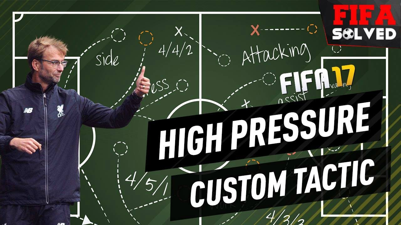 FIFA 17 High Pressure Custom Tactic Tutorial