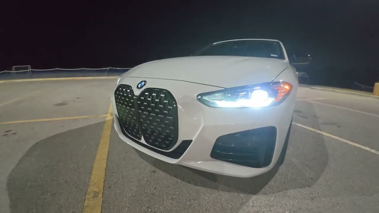 BMW M440i Convertible Night Drive POV