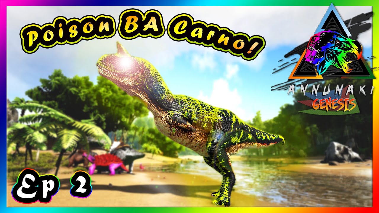 Dollar Store Taming a BA Poison CARNO and BOXING a Prime Alpha! | ARK ANNUNAKI Genesis - Part 2
