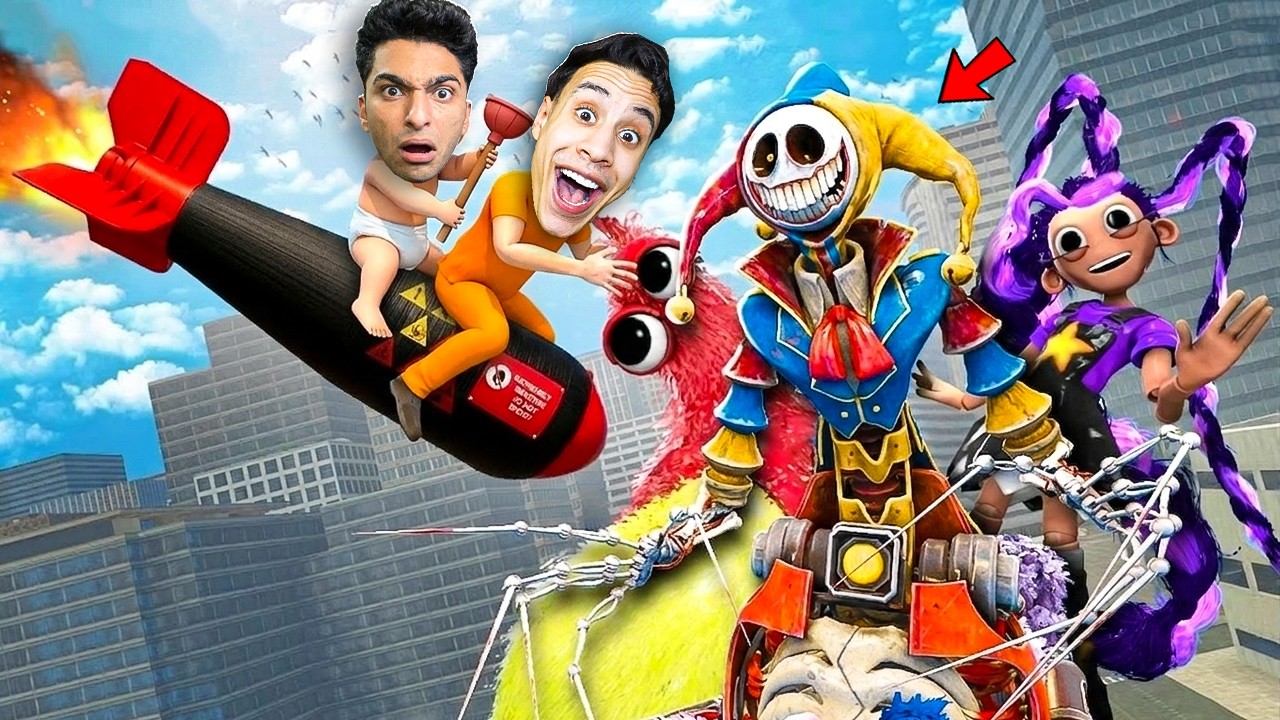 ام كامل وعبده ماندو ركبنا صاروخ نووي وهجمنا علي مصنع بوبي بلاي تايم الجزء ال5 !! 🔥🚀