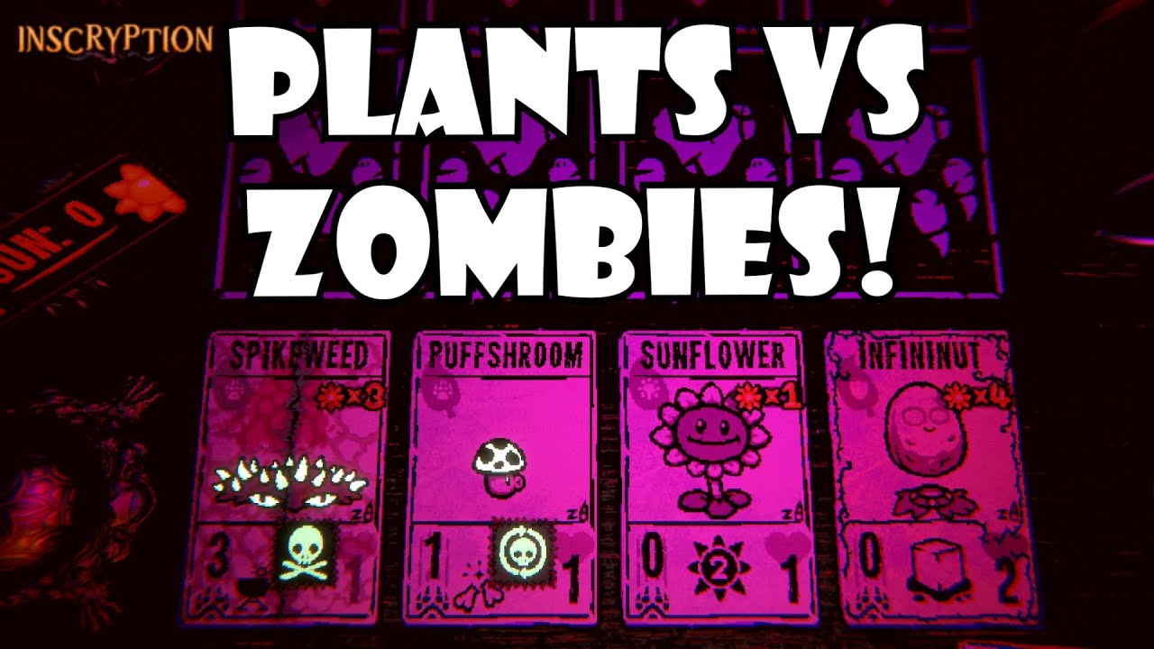 Plants vs Zombies! Sun energy Mechanic! | Inscryption modded