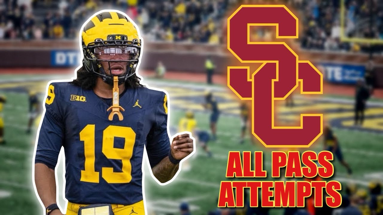 Bryce Underwood All Passing and Rushing Attempts Vs USC