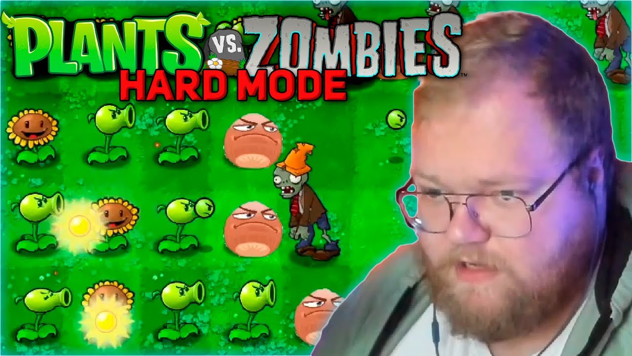 T2x2 ИГРАЕТ В Plants vs. Zombies С ХАРД МОДОМ