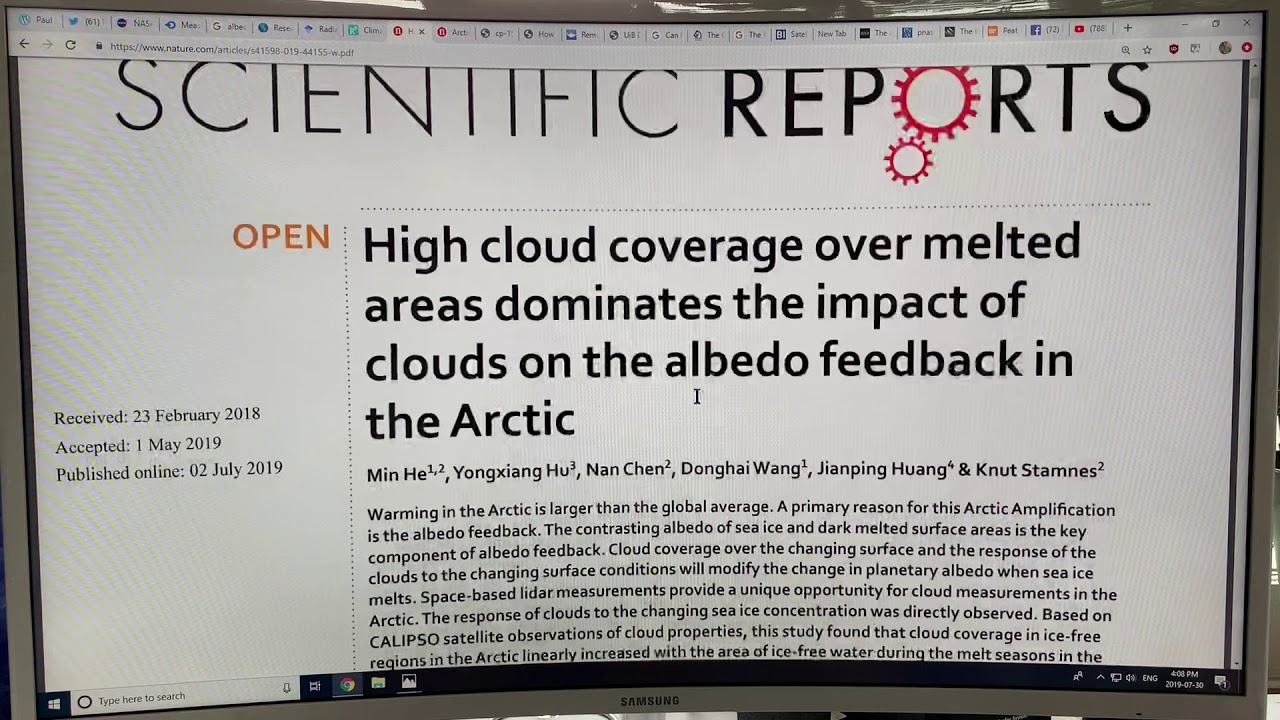 Arctic Albedo Change with ZERO Sea-Ice: Devil is always in the Details; CLOUDS, in this Case