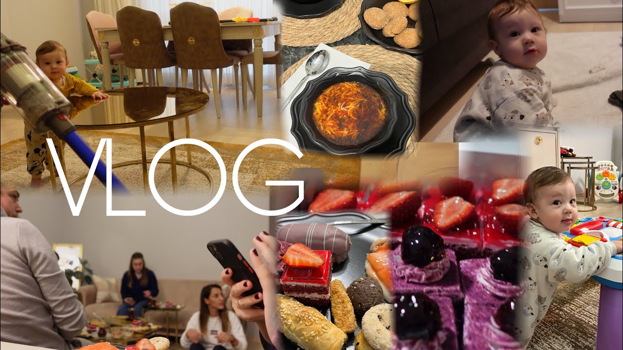 VLOG || ARKADAŞLARLA AKŞAM OTURMASI | PRATİK SÜTLÜ TATLI | EK GIDA ÖNERİSİ | BEBEKLİ GÜNLÜK HAYAT