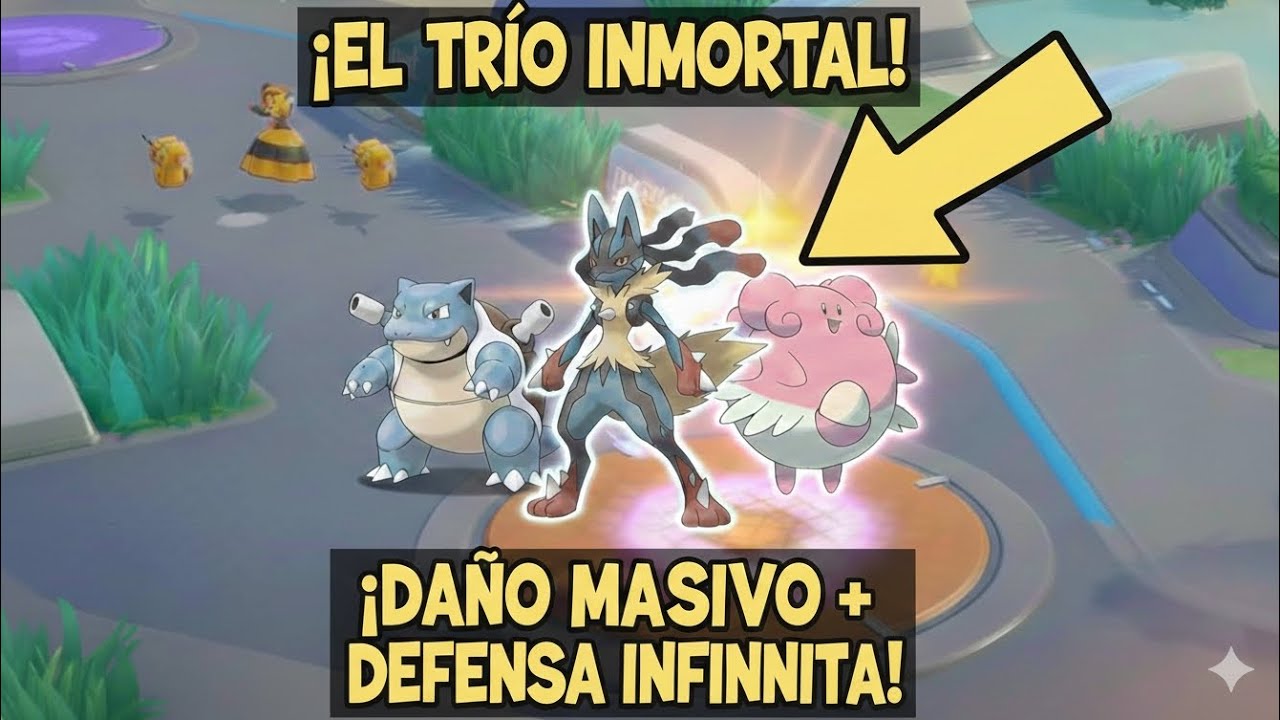 ¡EL TRÍO DINAMICO! 🥊🛡️Mega Lucario, Blissey y Blastoise Dominan | Pokémon UNITE