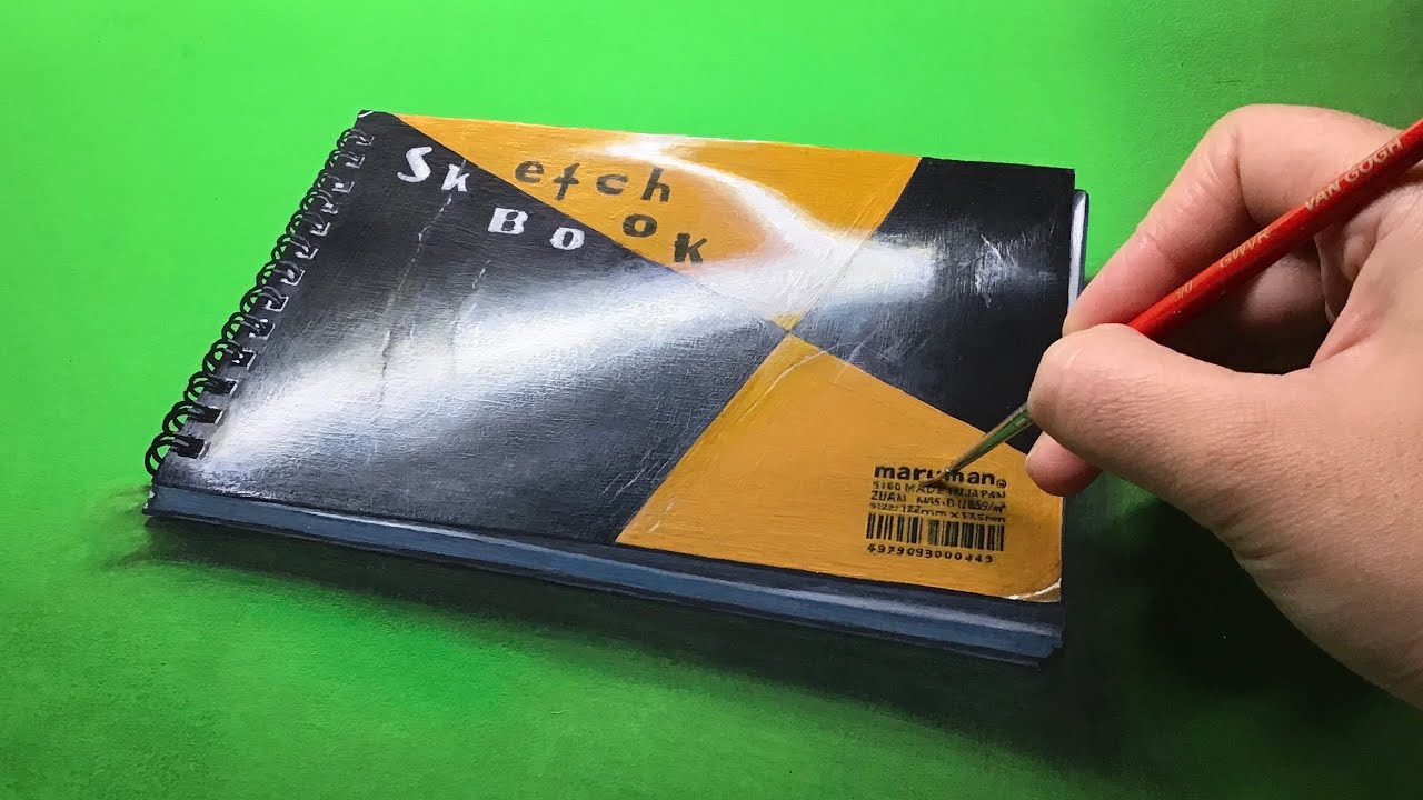スケッチブックを描く　Painting of the sketchbook by polka.