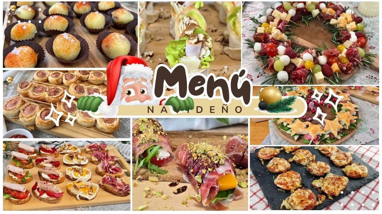 🎄 Ideas para El Tercer Menú para Navidad 🎄⭐ ¡ SOLO APERITIVOS y POSTRE ! 🎄⭐