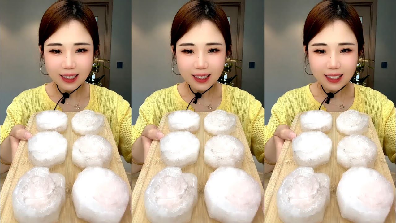 ASMR WHITE ICE EATING YY 