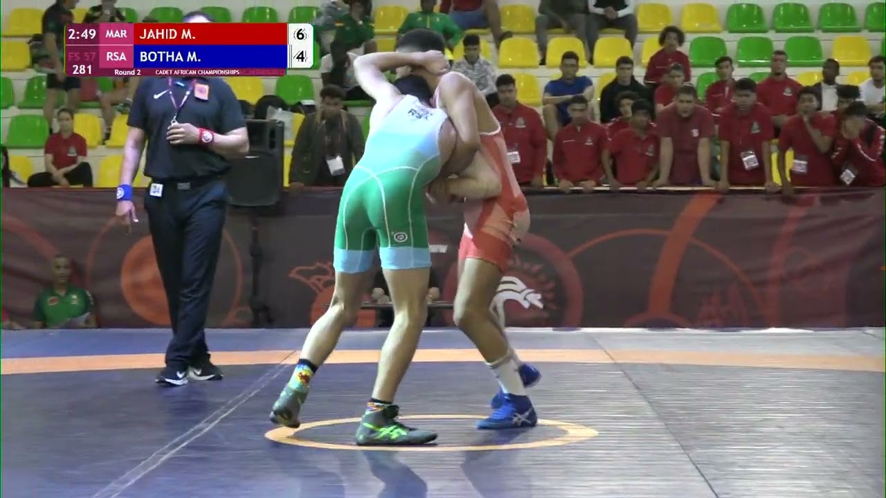 Round 2 FS - 57 kg: M. JAHID (MAR) v. M. BOTHA (RSA)
