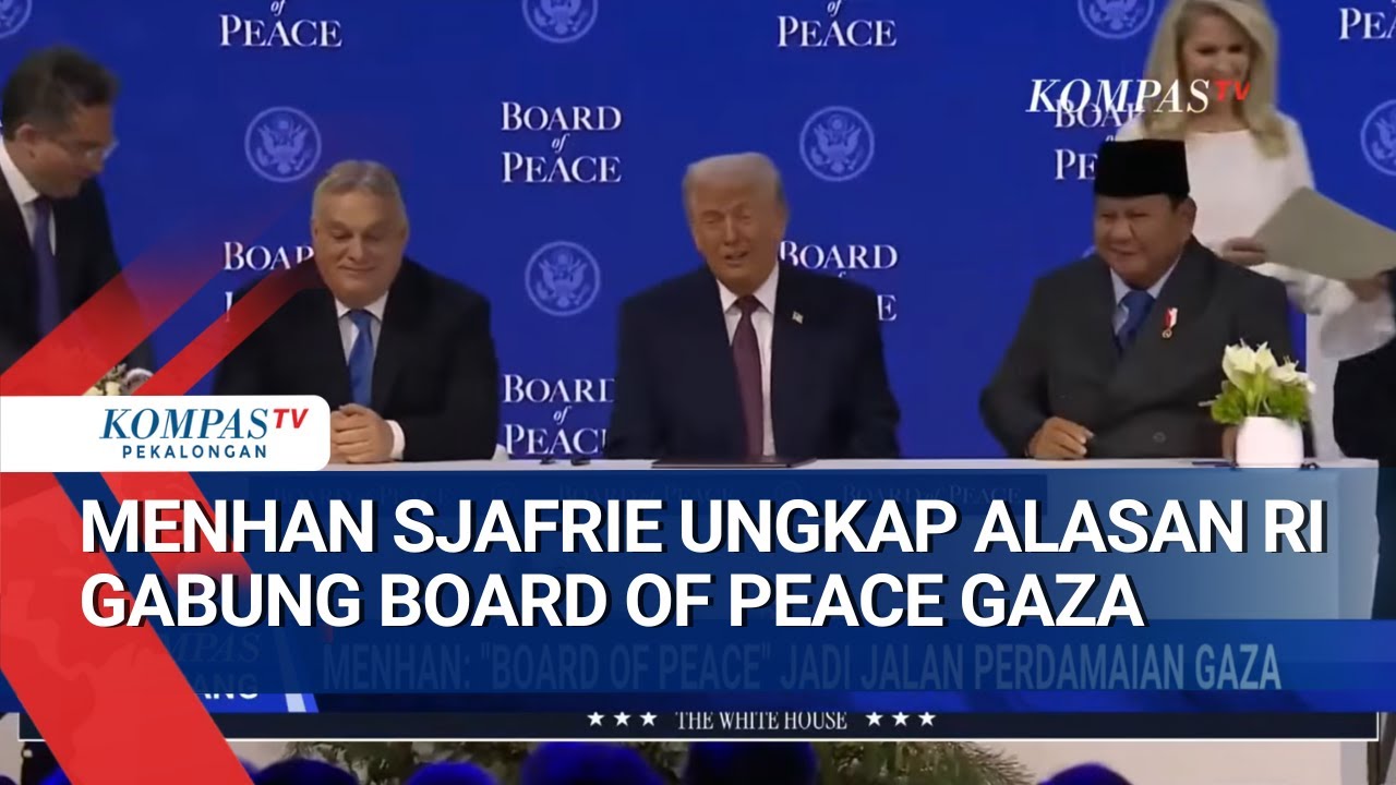 Menhan Sjafrie Bongkar Alasan RI Gabung 'Board of Peace' Gaza Bentukan Trump!