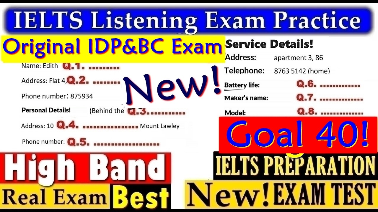 IELTS LISTENING PRACTICE TEST 2025 WITH ANSWERS | 17.10.2025