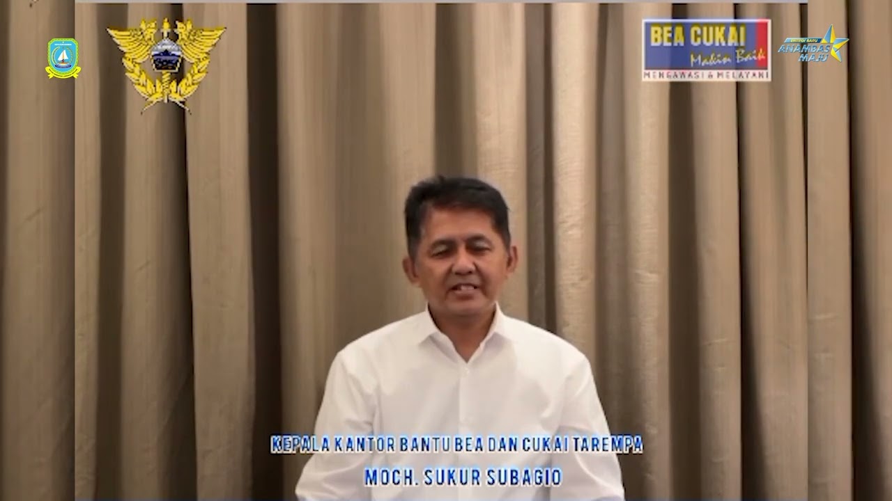 Ucapan Kepala Kantor Bantu Bea & Cukai Tarempa (1 Tahun Kepemimpinan Aneng & Raja Bayu)