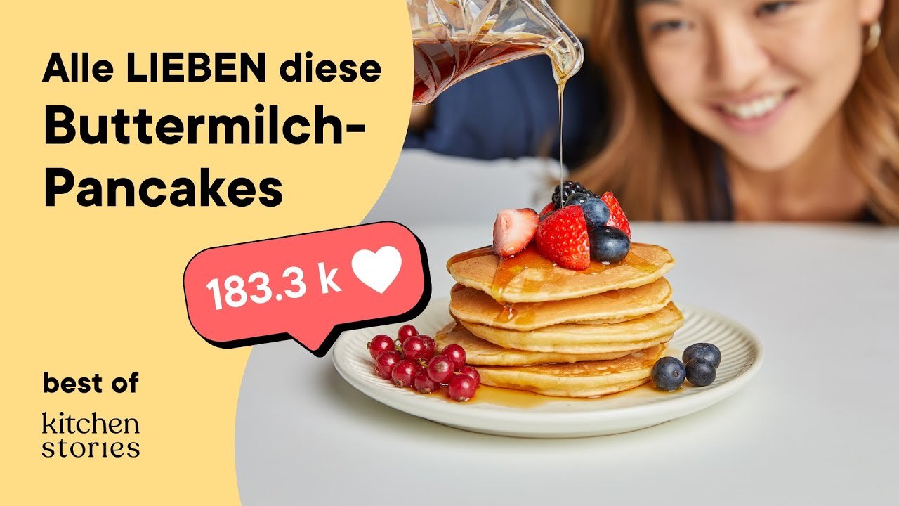 Die besten 15 Min. BUTTERMILCH-PANCAKES – so werden sie extra fluffig! | BEST OF Kitchen Stories