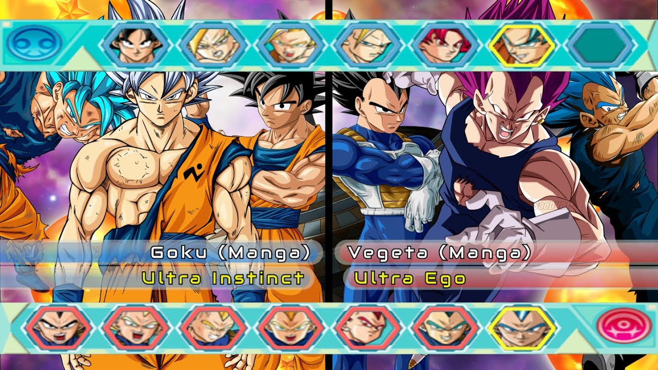 Goku (Manga) Vs Vegeta (Manga) - Dragon Ball Z Budokai Tenkaichi 3