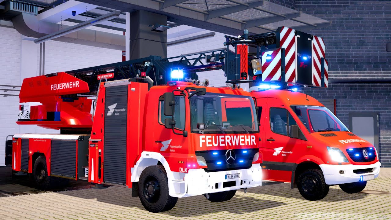 Emergency Call 112 - Köln Ladder Truck Responding!
