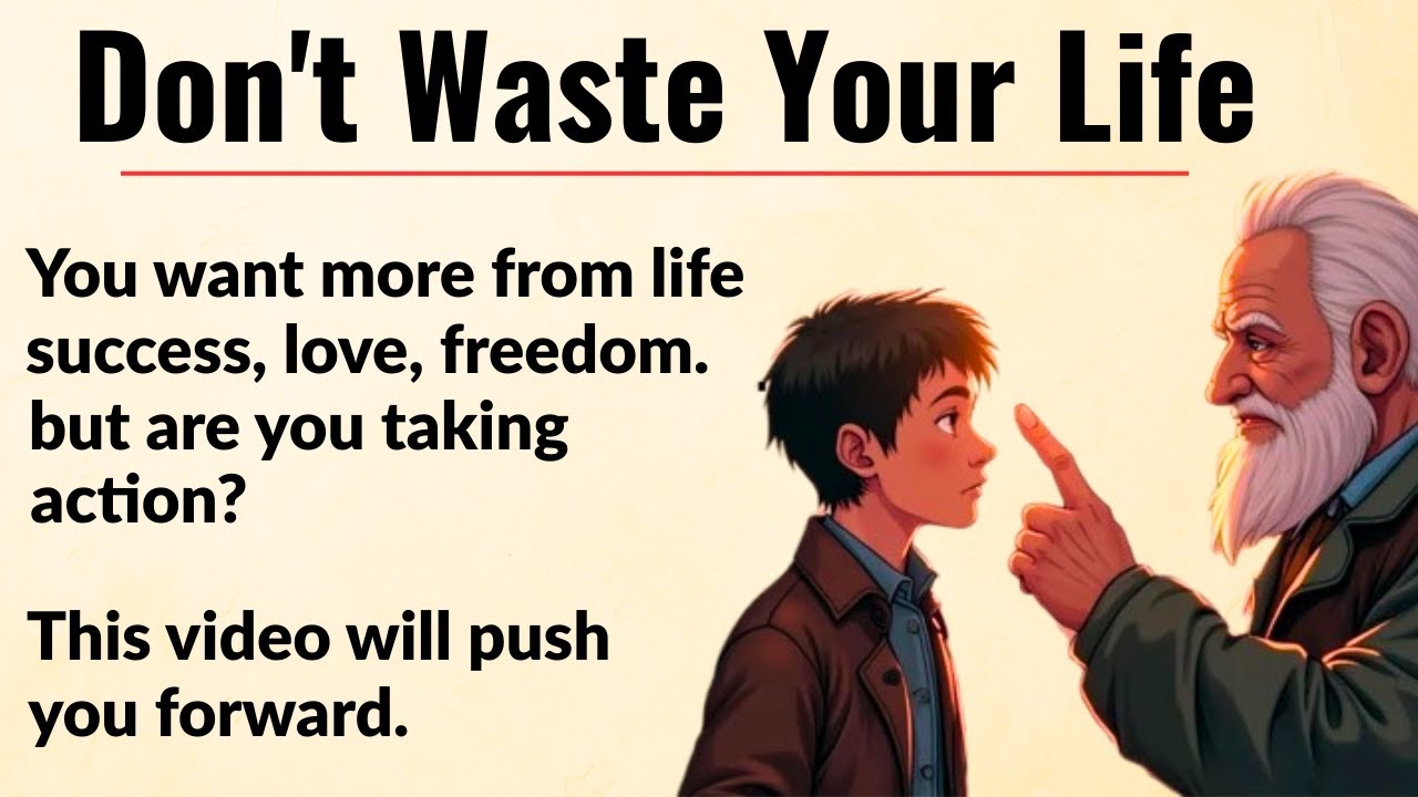 Don't Waste Your Life || Learn English Through Motivation 🔥 || Graded Reader || Listening Practice✅️