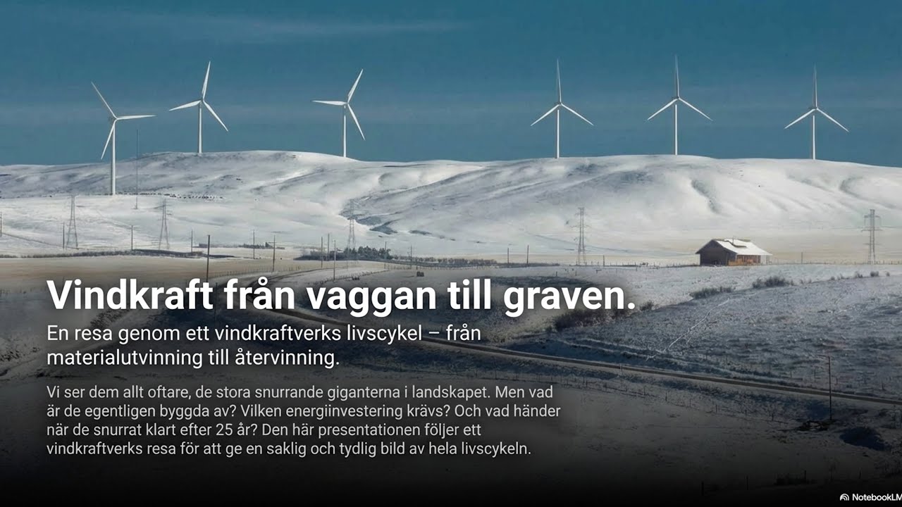 Vad kostar vindkraft egentligen – i material, energi och resurser?