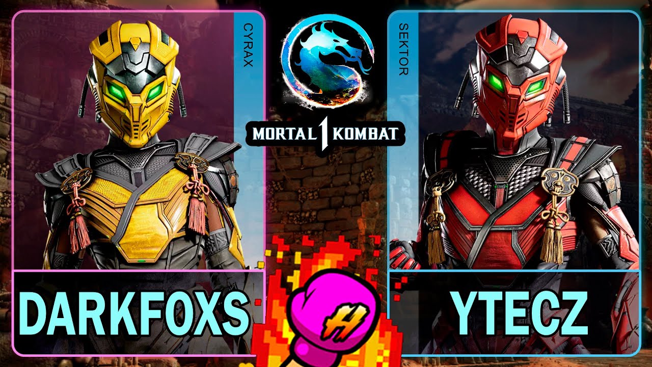 MK1 Darkfoxs (CYRAX) VS yTecZ (SEKTOR)🥊Mortal Kombat 1🥊4K 60ᶠᵖˢ