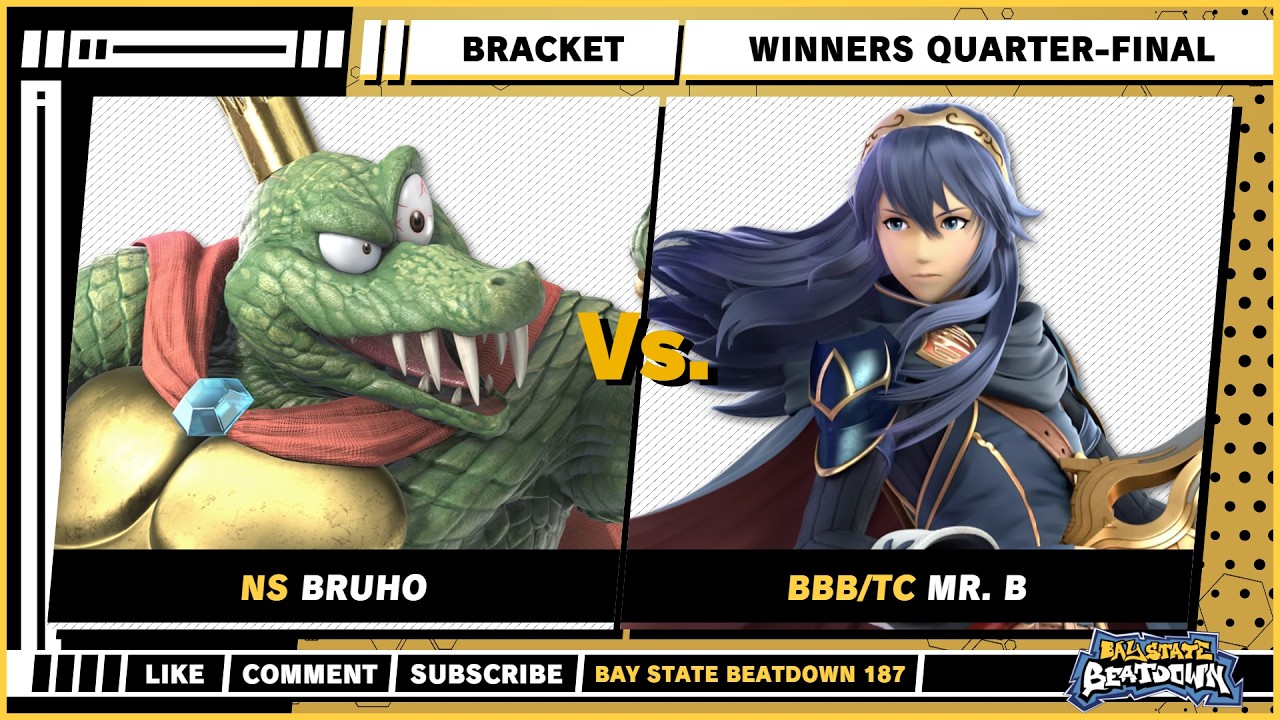 Bay State Beatdown 187 - Bruho (King K. Rool) VS Mr. B (Lucina) - SSBU Singles