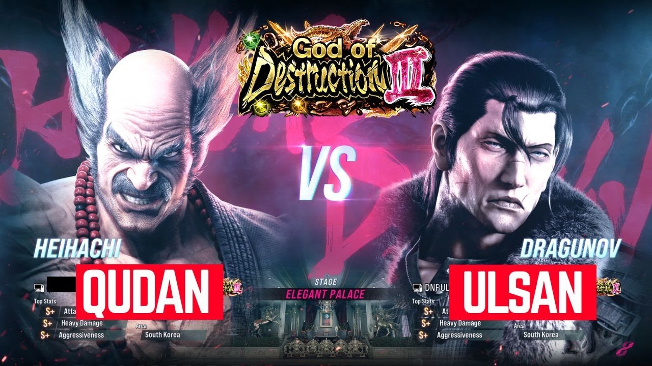 Tekken-8 Ulsan (Dargunov) vs Qudan (Heihachi) ranked matches