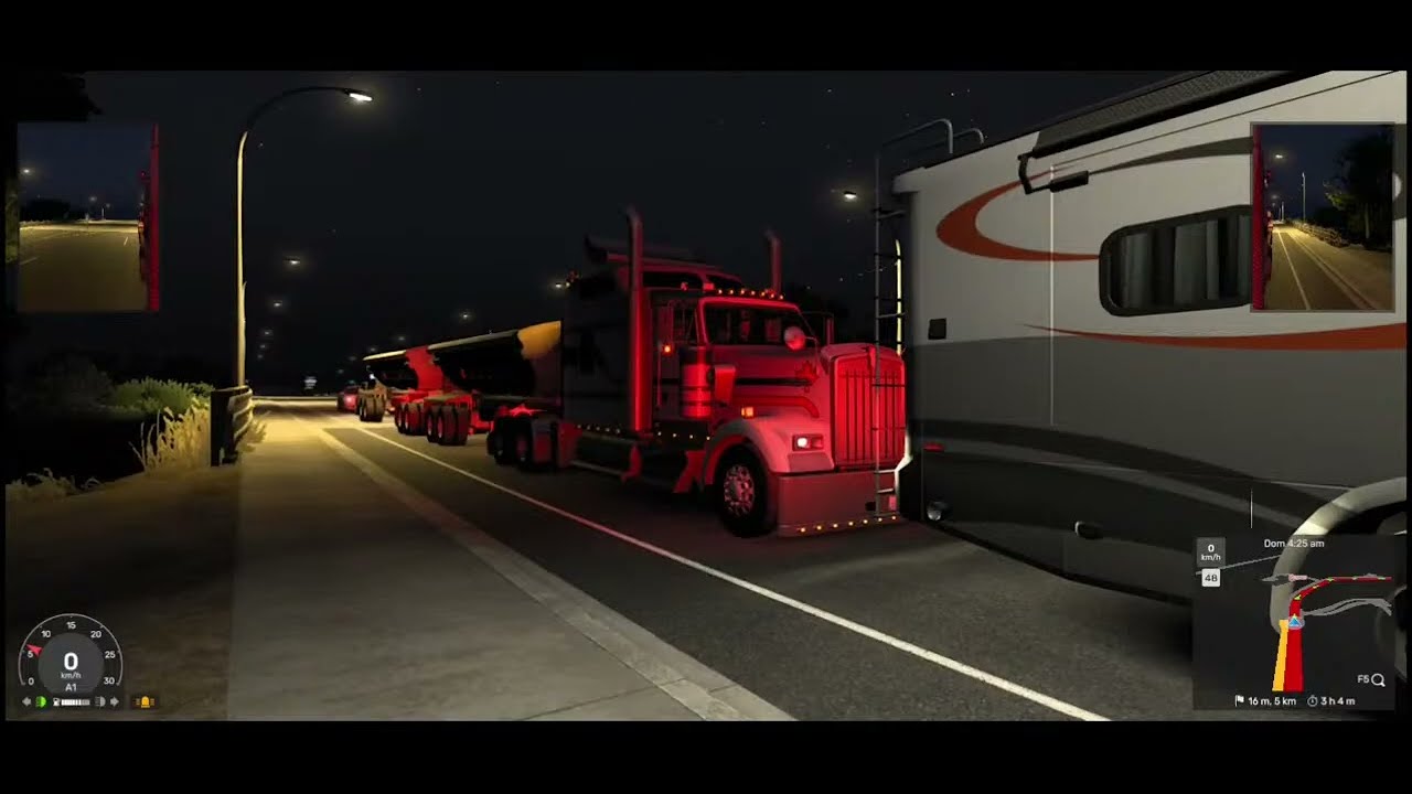 jugando american truck simulator