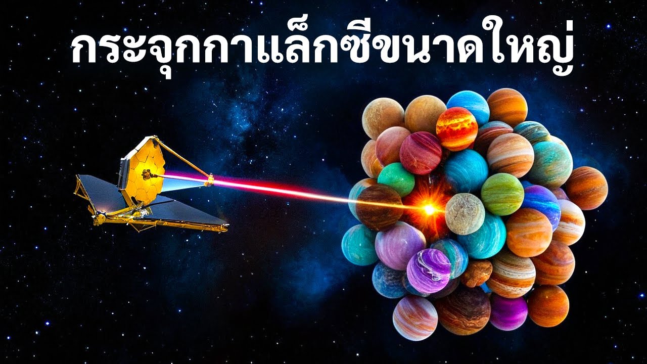 กล้องโทรทรรศน์อวกาศเจมส์เว็บบ์พบซุปเปอร์คลาเตอร์กาแล็กซีขนาดใหญ่ใกล้ระบบสุริยะ