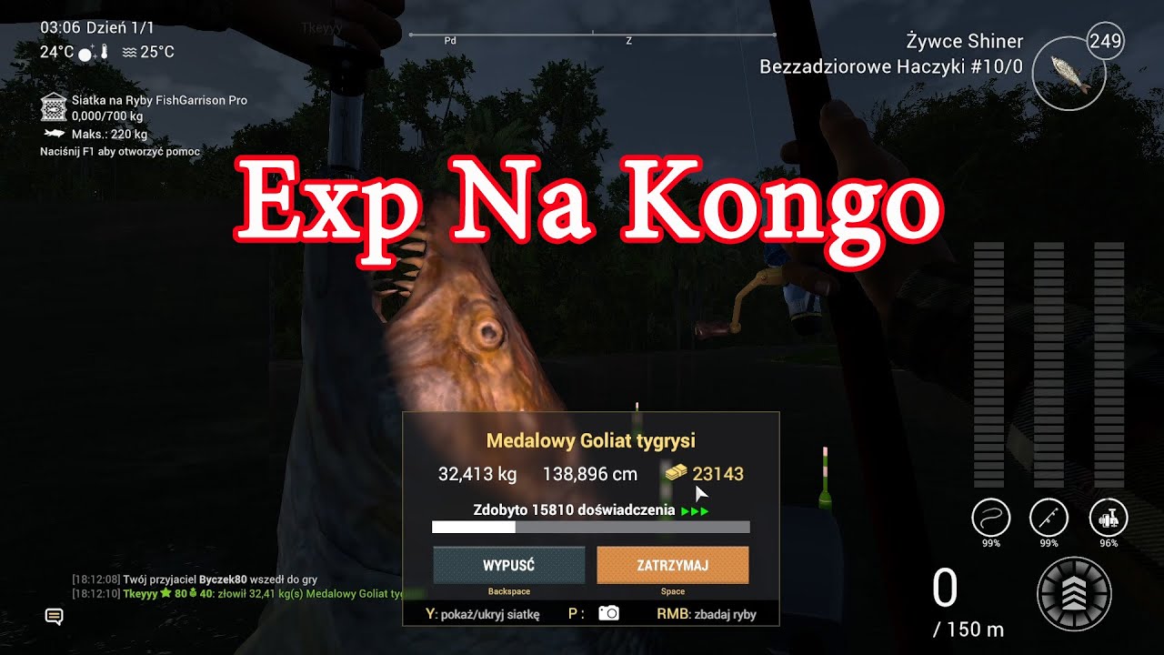 Fishing Planet: Wbijanie expa na kongo Goliaty