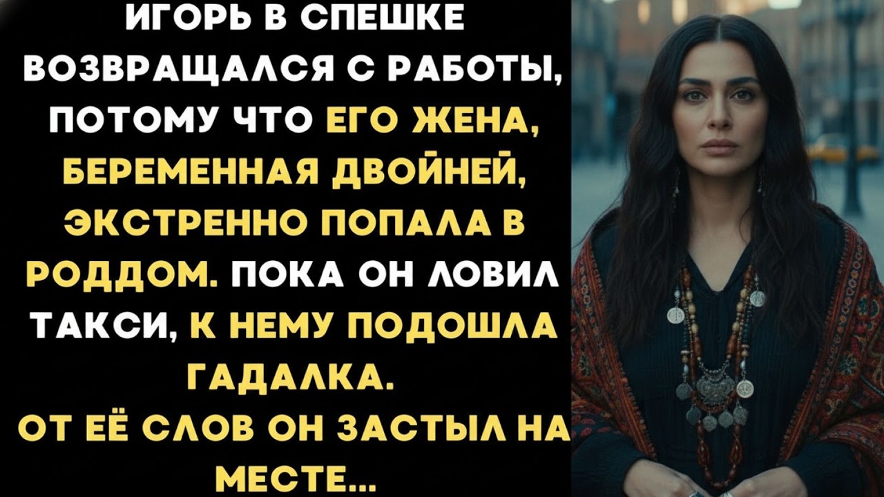 Игорь в спешке ехал к жене в роддом, но, встретив гадалку, застыл от её слов