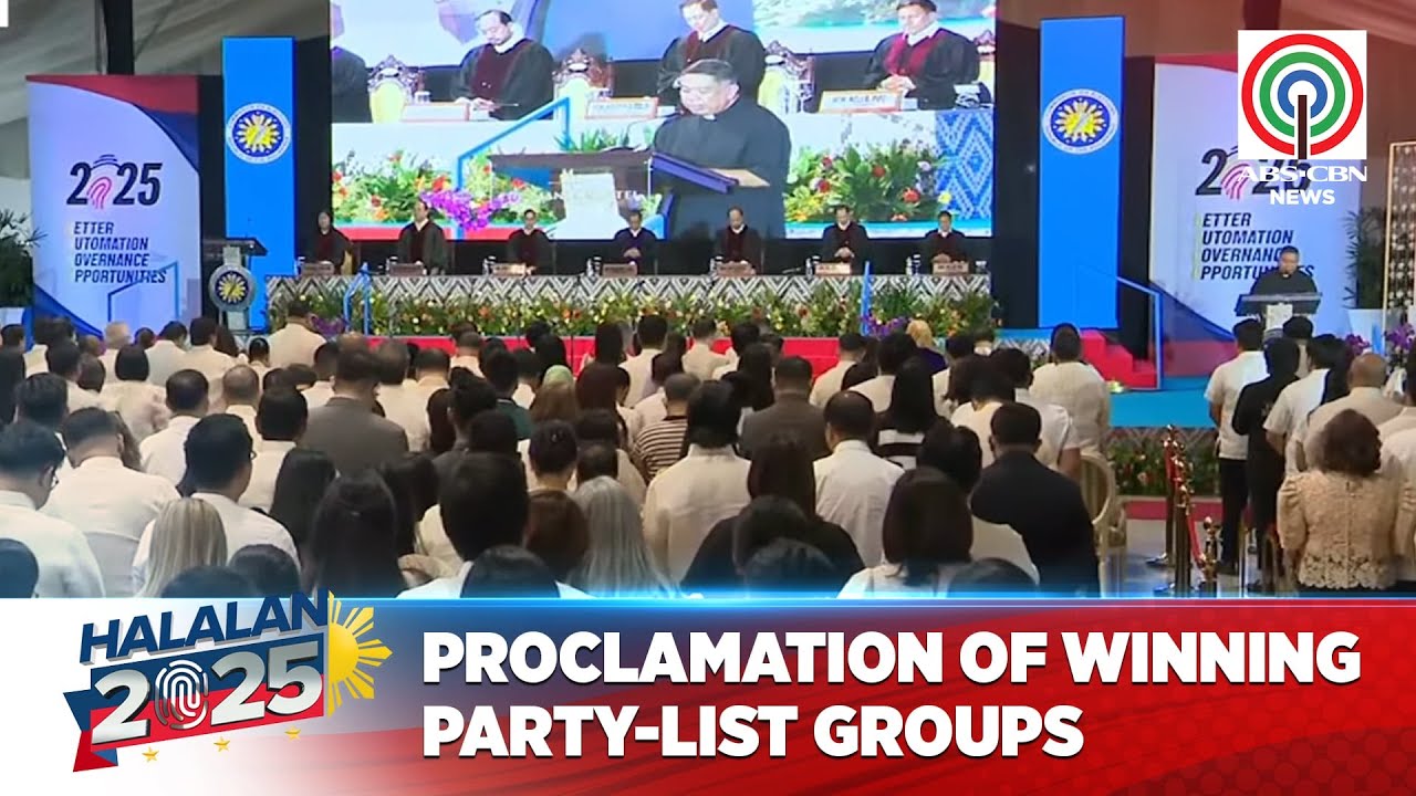 LIVE: Proclamation of Halalan 2025 winning party-list groups | May 19, 2025
