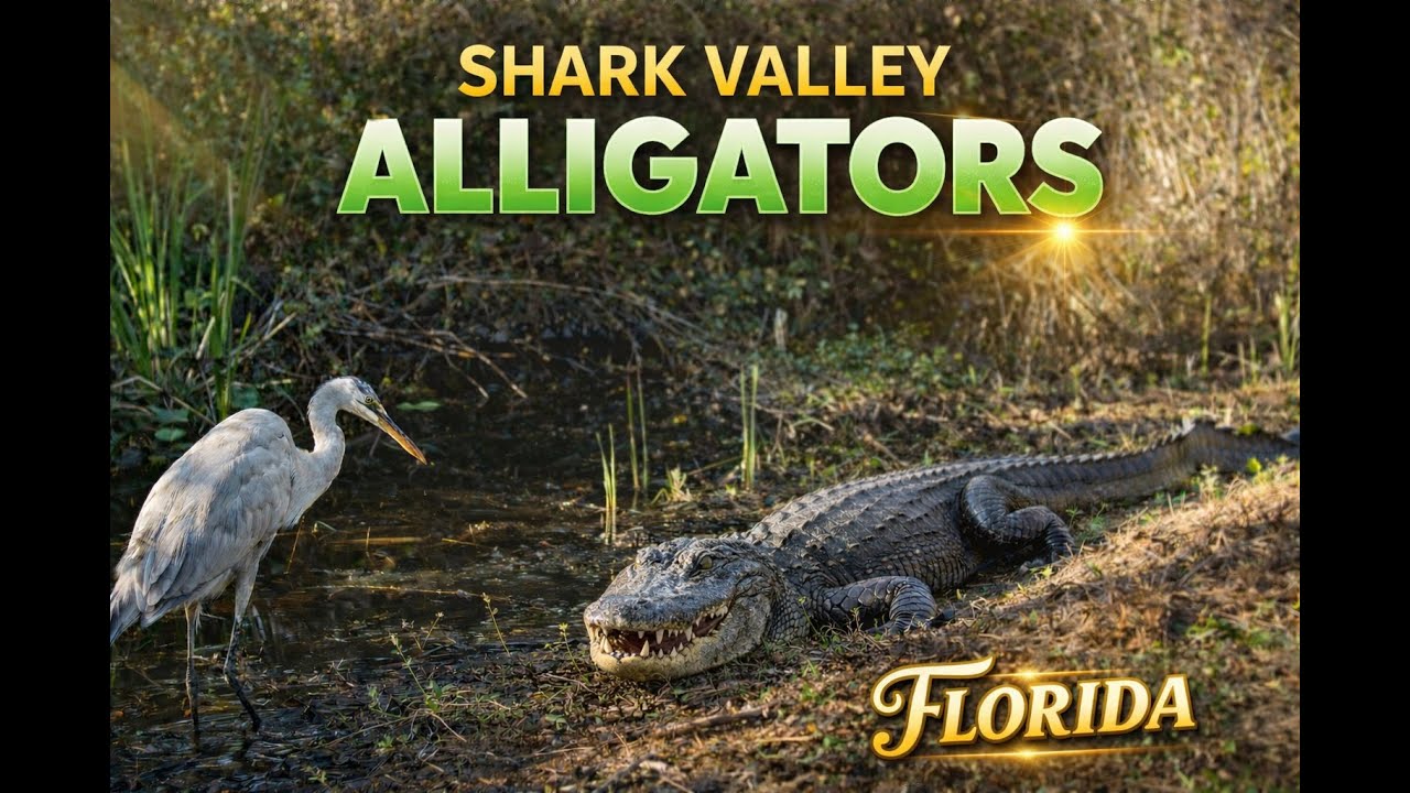 Alligators Everywhere! | Walking Shark Valley, Everglades National Park Florida